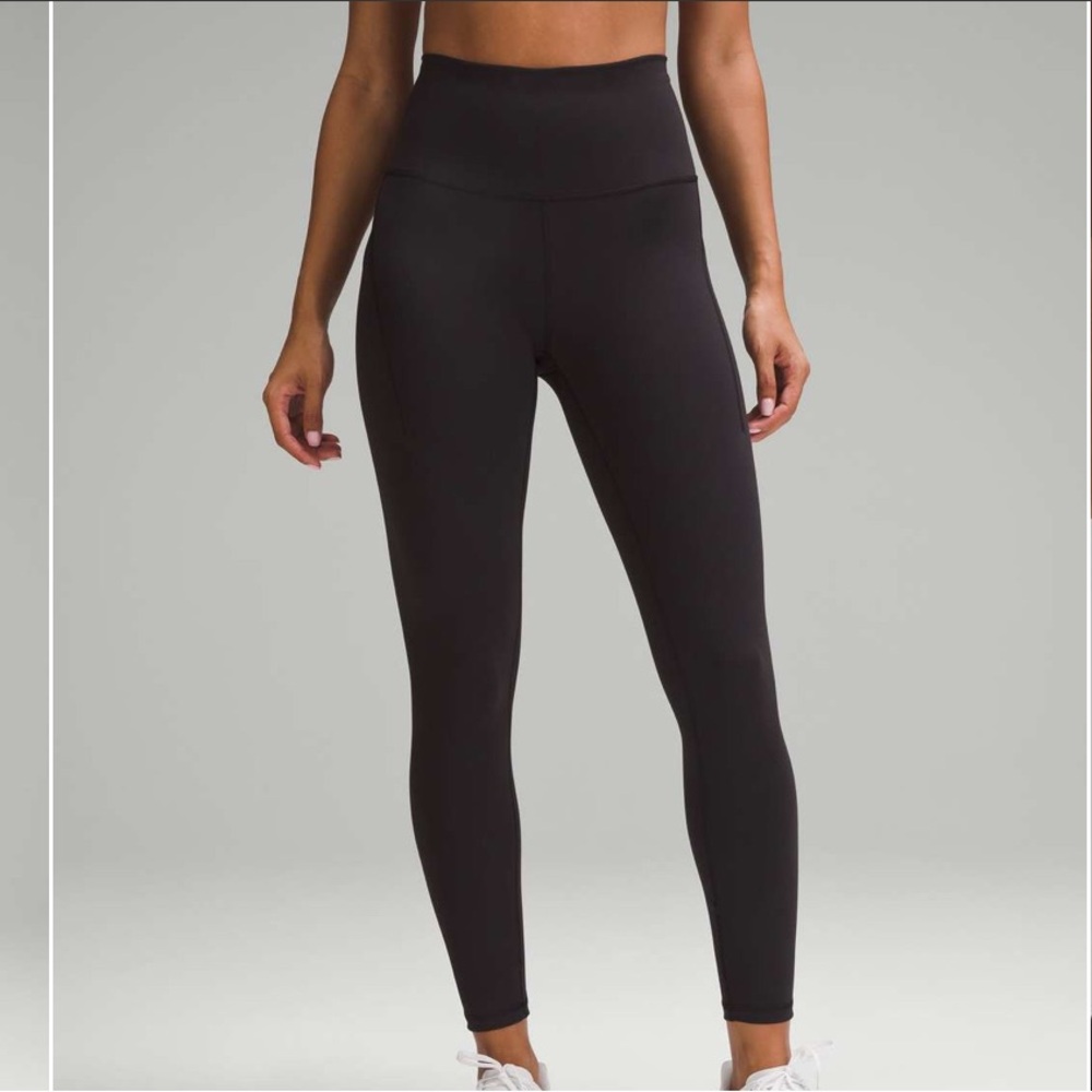 Lululemon Women’s Wunder Train High-Rise Tight with Pockets 25" Black Size 6